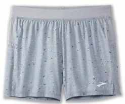 Brooks Men's Sherpa 5" Short -Darn Tough Shop brooks mens sherpa 5 inch running shorts pikes peak speckle print gray 1