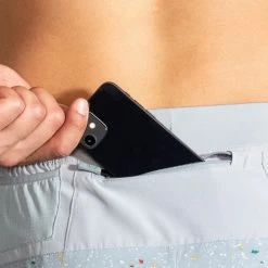 Brooks Men's Sherpa 5" Short -Darn Tough Shop brooks mens sherpa 5 inch running shorts pikes peak speckle print gray