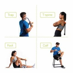 Trigger Point TriggerPoint AcuCurve Cane - Grey/Orange (04429) 9 Trigger Point TriggerPoint AcuCurve Cane - Grey/Orange (04429) -Darn Tough Shop cane carousel4