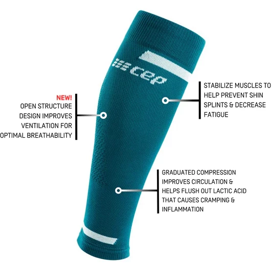 CEP Men's 4.0 Compression Calf Sleeve - Petrol (WS309R) 5 CEP Men's 4.0 Compression Calf Sleeve - Petrol (WS309R) - Image 3