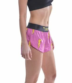 ChicknLegs Women's Shorts -Darn Tough Shop chicknlegs womens hot pink bolts 1.5 inch half split shorts 1