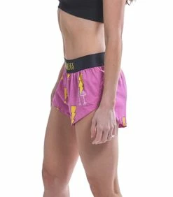 ChicknLegs Women's Shorts -Darn Tough Shop chicknlegs womens hot pink bolts 1.5 inch half split shorts 2