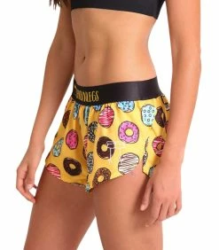ChicknLegs Women's Shorts -Darn Tough Shop chicknlegs womens salty donuts 1.5 inch half split shorts 2