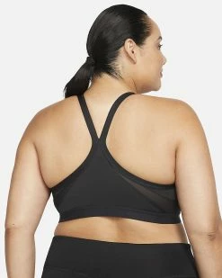 Nike Women's Dri-Fit Indy Sports Bra Plus Size -Darn Tough Shop dri fit indy womens light support padded v neck sports bra plus size V9ZPw1 1