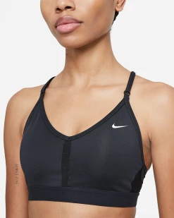 Nike Women's Dri-Fit Indy Sports Bra -Darn Tough Shop dri fit indy womens light support padded v neck sports bra tcglhV 1