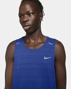 Nike Men's Dri-FIT Miler Tank - Game Royal (CU5982-480) -Darn Tough Shop dri fit miler mens running tank hnP2xX 2