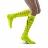 CEP Women's Reflective Tall Socks - Neon Yellow (WP40FZ) -Darn Tough Shop ezgif.com gif maker 2022 09 07T100609.255