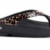 Oofos Women's OOlala Limited Sandal - Black/Leopard (1403)