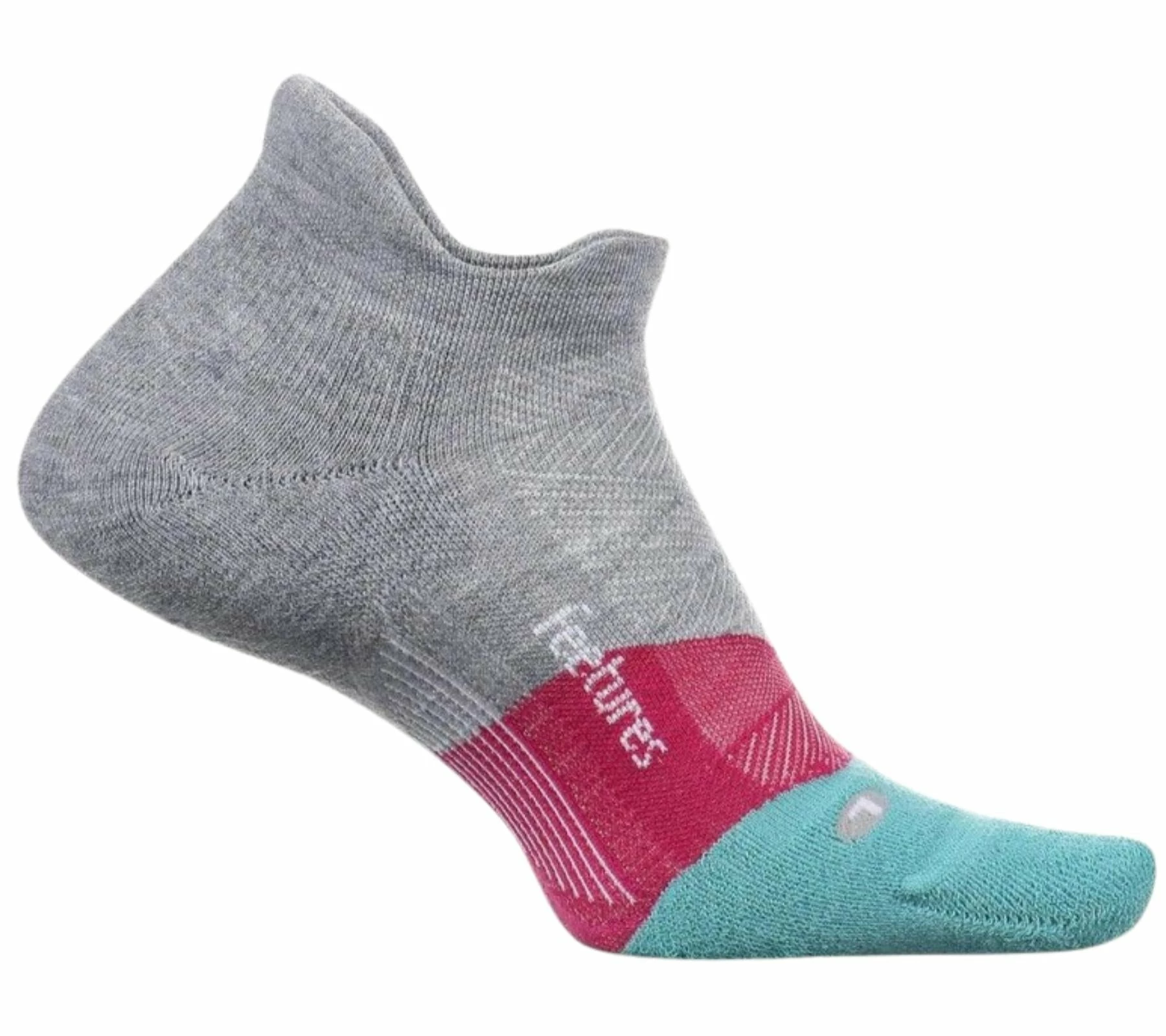 Feetures Elite Max Cushion No-Show Tab Running Socks - (EC50) Feetures Elite Max Cushion No-Show Tab Running Socks - (EC50) -Darn Tough Shop feetures elite cushion go gray