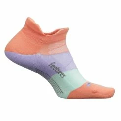Feetures Elite Ultra Light No-Show Tab Running Socks -Darn Tough Shop feetures elite ultra light no show tab peach 1
