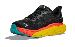 HOKA Men's Arahi 6 4 HOKA Men's Arahi 6 -Darn Tough Shop hoka mens arahi 6 running shoe black red yellow 1