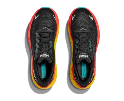 HOKA Men's Arahi 6 6 HOKA Men's Arahi 6 -Darn Tough Shop hoka mens arahi 6 running shoe black red yellow 3