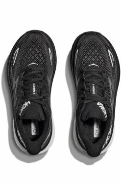 HOKA Men's Clifton 9 -Darn Tough Shop hoka mens clifton 9 black high cushion running shoe 1