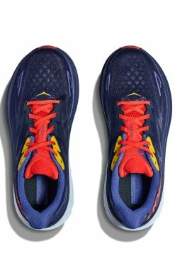 HOKA Men's Clifton 9 -Darn Tough Shop hoka mens clifton 9 blue high cushion running shoe 4