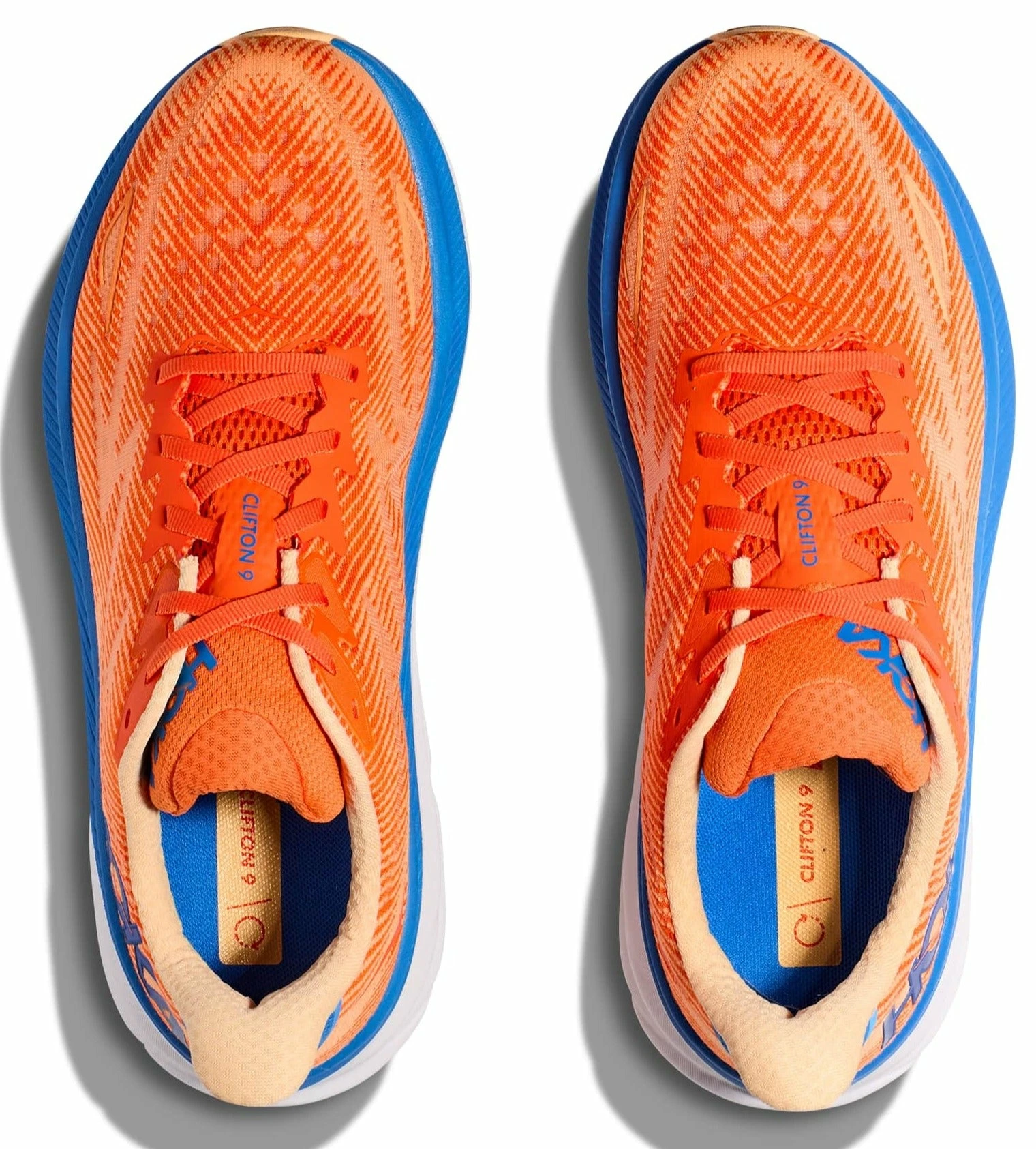 HOKA Men's Clifton 9 HOKA Men's Clifton 9 -Darn Tough Shop hoka mens clifton 9 vibrant orange 1
