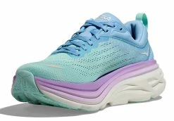 HOKA Women's Bondi 8 -Darn Tough Shop hoka womens bondi 8 blue high cushion 2