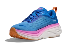 HOKA Women's Bondi 8 -Darn Tough Shop hoka womens bondi 8 running shoe blue 3