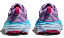 HOKA Women's Bondi 8 -Darn Tough Shop hoka womens bondi 8 running shoe chalk violet pastel lilac purple 1