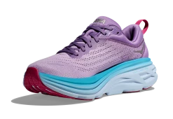 HOKA Women's Bondi 8 -Darn Tough Shop hoka womens bondi 8 running shoe chalk violet pastel lilac purple 6