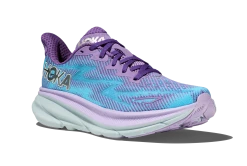 Darn Tough Shop -Darn Tough Shop hoka womens clifton 9 running shoe chalk violet 2