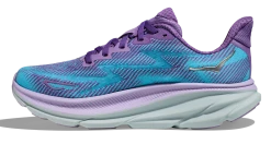 HOKA Women's Clifton 9 -Darn Tough Shop hoka womens clifton 9 running shoe chalk violet