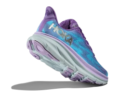 HOKA Women's Clifton 9 -Darn Tough Shop hoka womens clifton 9 running shoe chalk violet 3