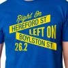 Right On Left On Men's Street Signs Cotton Tee -Darn Tough Shop m classic cotton b front
