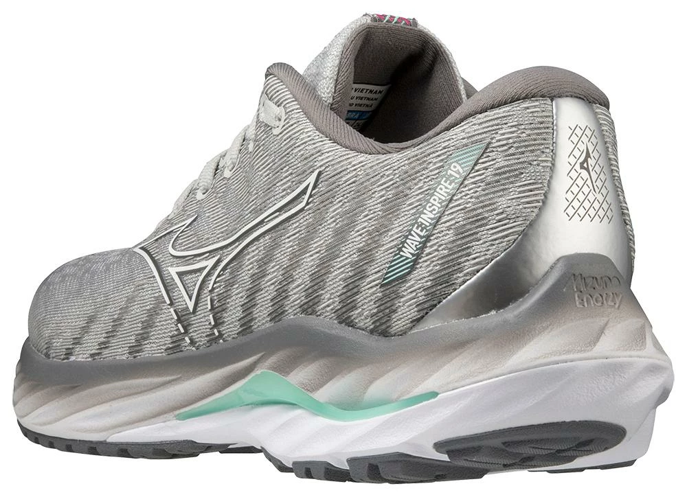 Mizuno Women's Wave Inspire 19 Mizuno Women's Wave Inspire 19 -Darn Tough Shop mizuno womens wave inspire 19 harbor mist white 7