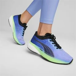 PUMA Women's Deviate Nitro 2 -Darn Tough Shop puma womens deviate nitro two running shoe purple green 3