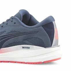 PUMA Women's Magnify Nitro Knit -Darn Tough Shop puma womens magnify nitro knit running shoe blue gray 3