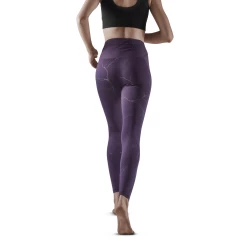 CEP Women's Reflective Tights - Purple (W2A96N) -Darn Tough Shop reflective tights purple women 3
