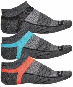 Saucony Women's Inferno Wool Low Cut Running Socks - Grey Assortment (S32024-060)
