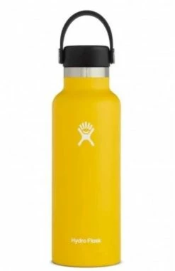 Hydro Flask 18 Oz Standard Mouth Bottles W/ Flex Cap (S18SX) -Darn Tough Shop s18sx2 sunflower