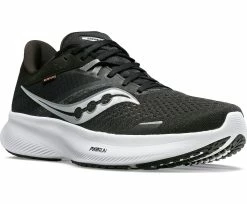 Saucony Women's Ride 16 -Darn Tough Shop saucony womens ride 16 black white 4