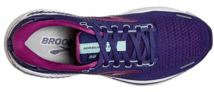 Brooks Women's Adrenaline GTS 22 - Navy/Yucca/Pink (1203531B403) Brooks Women's Adrenaline GTS 22 - Navy/Yucca/Pink (1203531B403) -Darn Tough Shop www brooksrunning com 120353 403 o adrenaline gts 22 womens cushion running shoe 2