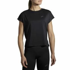 Brooks Women's Sprint Free Short Sleeve (221534) 4 Brooks Women's Sprint Free Short Sleeve (221534) -Darn Tough Shop www brooksrunning com 221534 001 mb sprint free womens short sleeve running shirt 1